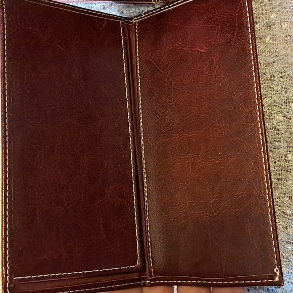 Vintage Gucci Made in Italy brownish mauve wallet, NWOT - Picture 5 of 7